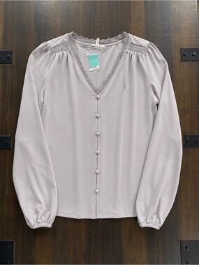 Maurices Men's Casual Button-Down Shirt in Light Mauve